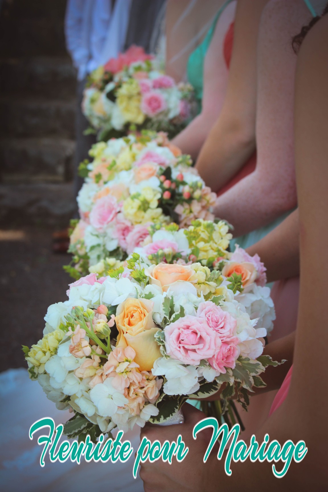 BOUQUETS DEMOISELLE D'HONNEUR ANTIBES - FLEURISTE MARIAGE ANTIBES -FLEURS MARIAGE ANTIBES