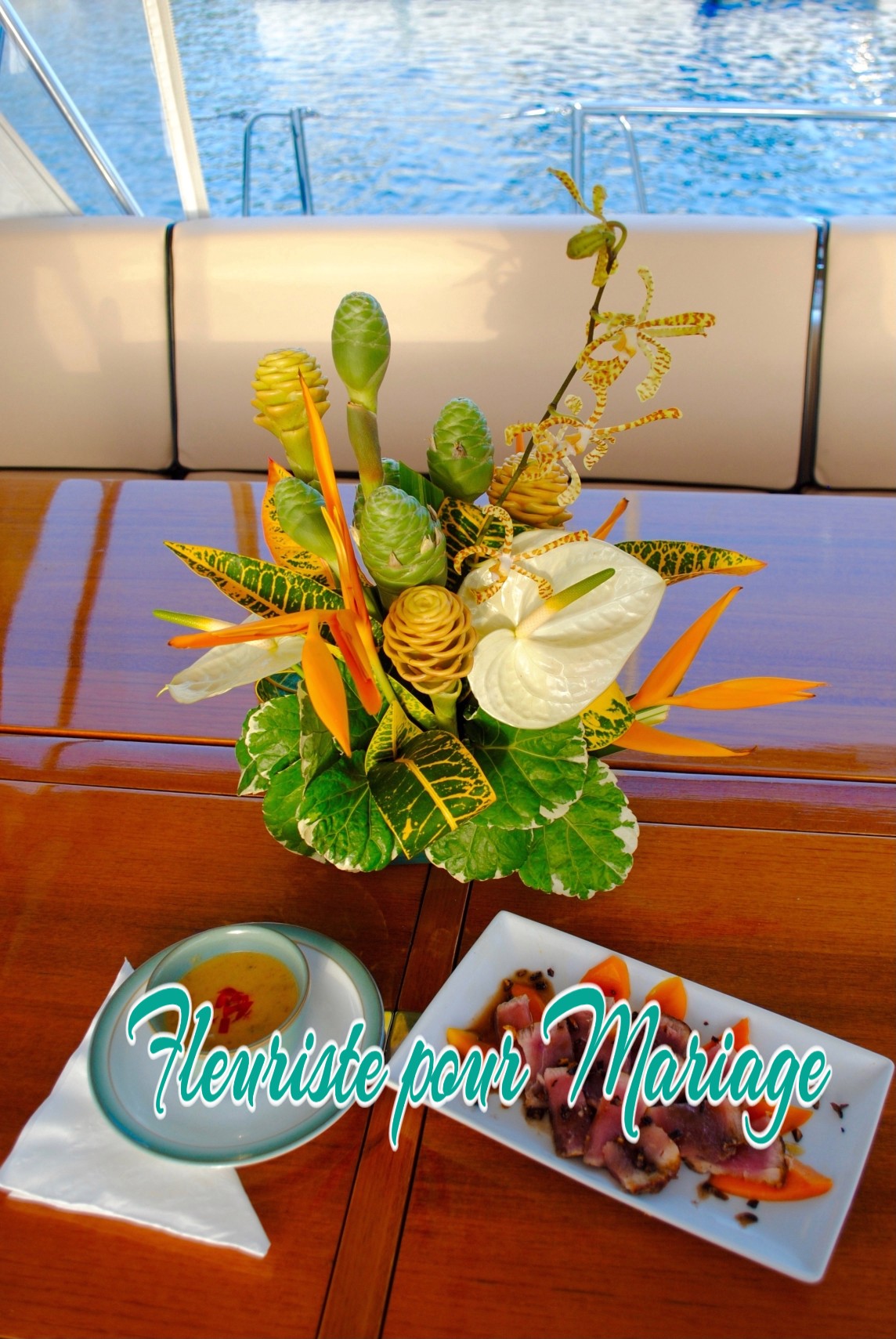 FLEURISTE YACHT - YACHING - salons du Yatching CANNES, ANTIBES, CAGNES SUR MER, ST LAURENT DU VAR, VILLENEUVE LOUBET, MANDELIEU LA NAPOULE,