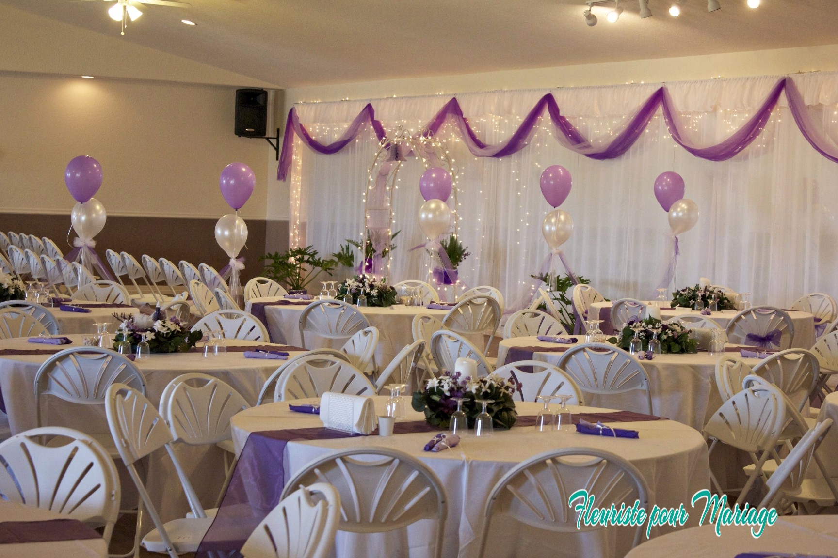 DÉCORATION FLORALE MARIAGE SALLE DE VALLAURIS- FLEURISTE MARIAGE VALLAURIS - WEDDING PLANNER VALLAURIS - FLEURS MARIAGE VALLAURIS