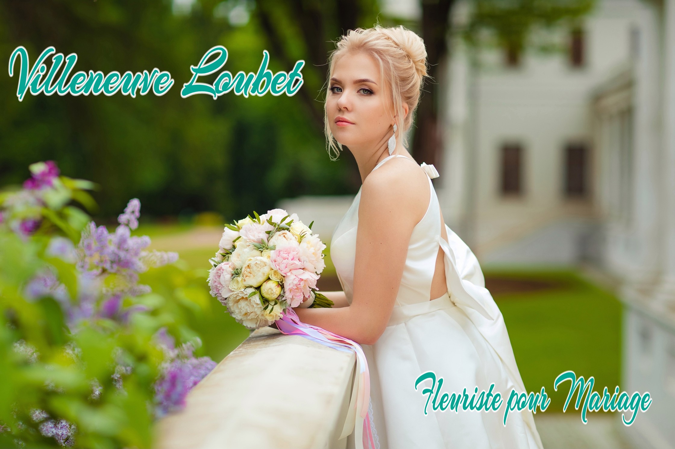 FLEURS MARIAGE VILLENEUVE LOUBET